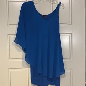 bebe blue bodycon dress